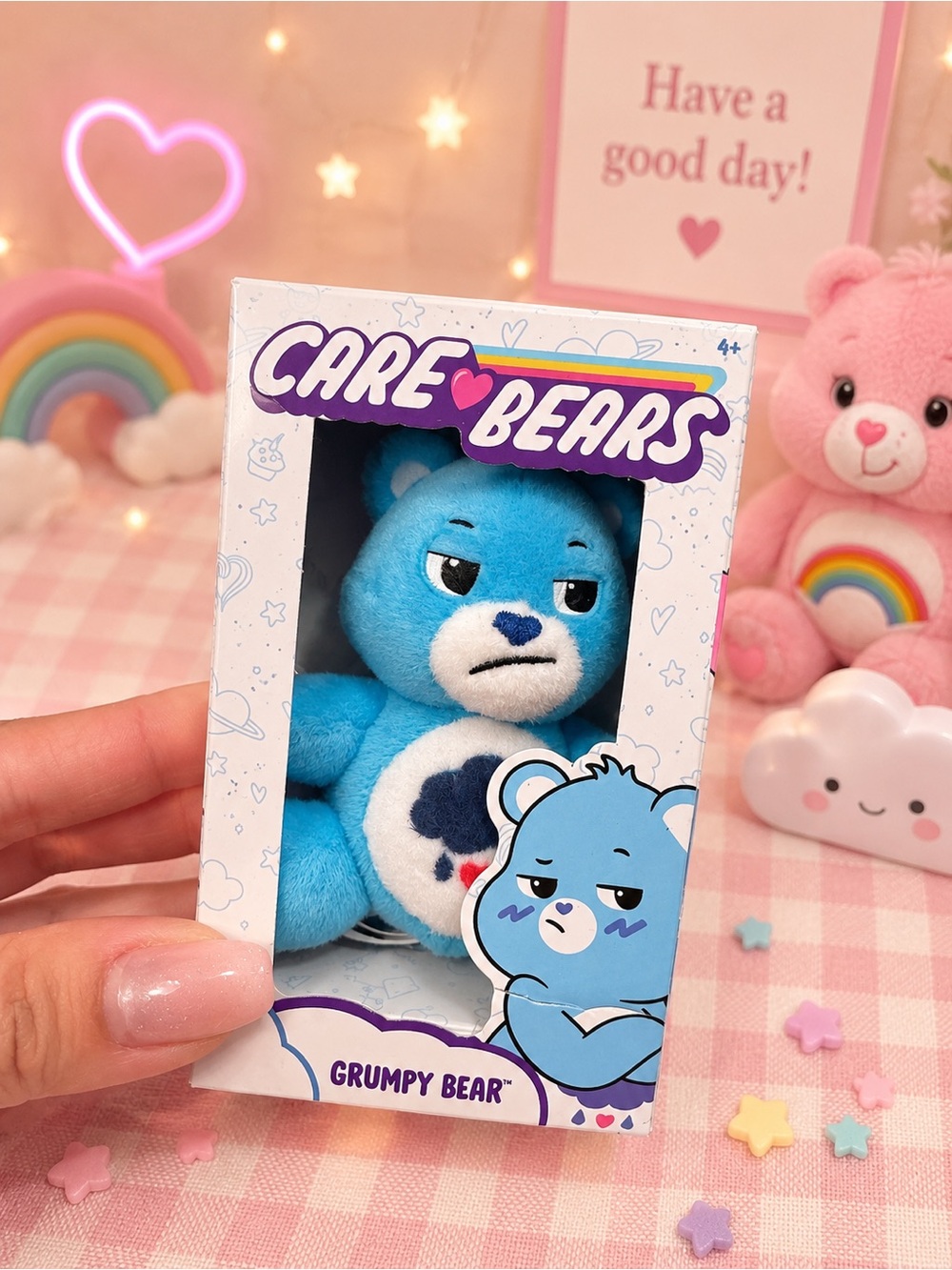 Care Bears- Grumpy Bear Mini Plush Figure 💙 NIB